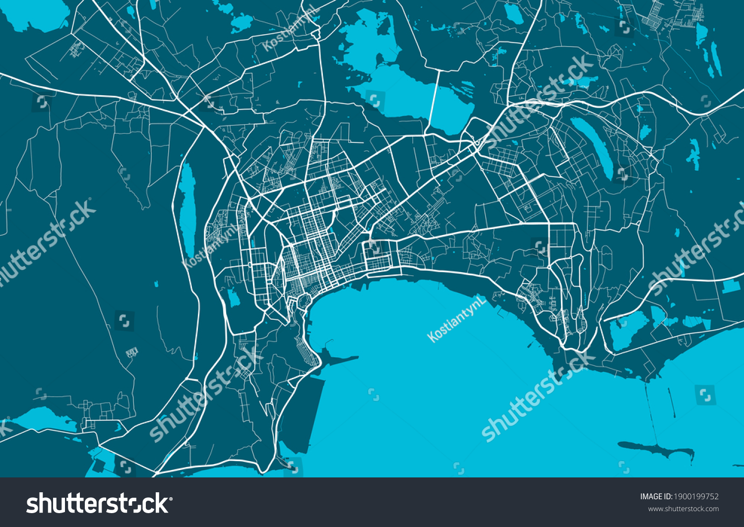 SVG of Detailed map of Baku city administrative area. Royalty free vector illustration. Cityscape panorama. Decorative graphic tourist map of Baku territory. svg