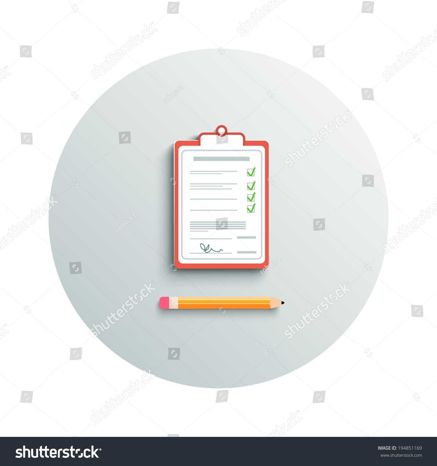 detailed modern app icon clipboard pencil stock vector royalty free modern clipboard