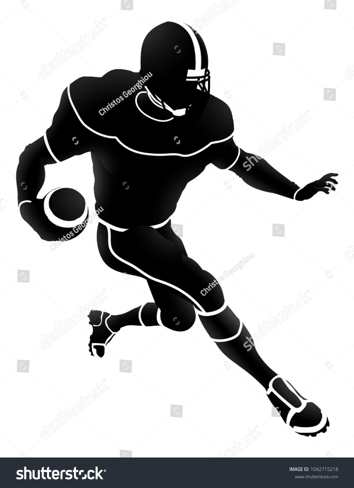 16,440 Football player outline Images, Stock Photos & Vectors ...