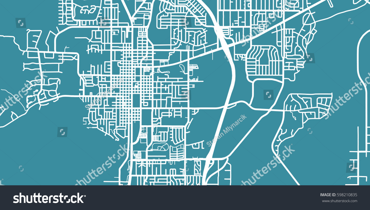 SVG of Detailed vector map of Carson City, scale 1:30 000, USA svg
