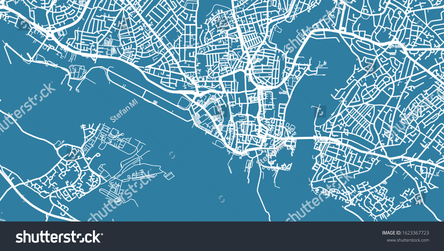 59 Southampton City Plan Images Stock Photos Vectors Shutterstock   Stock Vector Detailed Vector Map Of Southampton Scale Uk 1623367723 