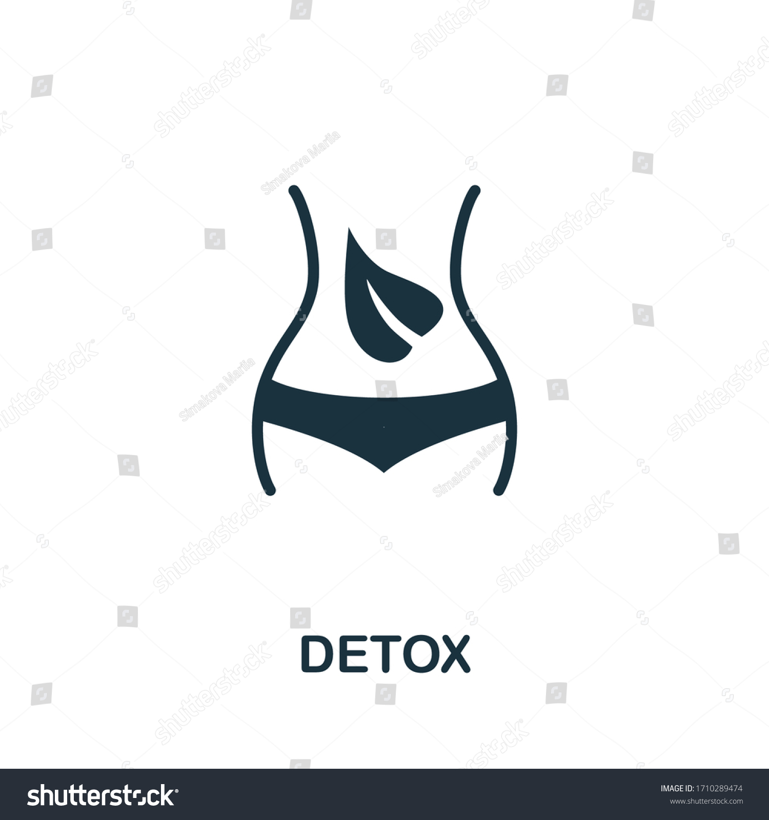 SVG of Detox icon. Simple illustration from biohacking collection. Creative Detox icon for web design, templates, infographics svg