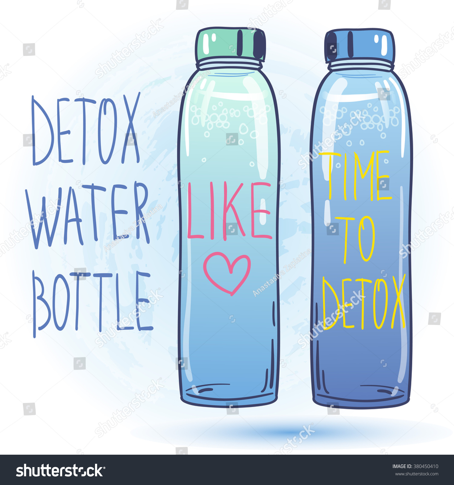 Detox Water Bottle Organic Drinks Lovely Colorful Vector Illustration Healthy Lifestyle Raw Detox Water Bottle Organic Drinks Lovely Colorful Vector Illustration Healthy Lifestyle Raw