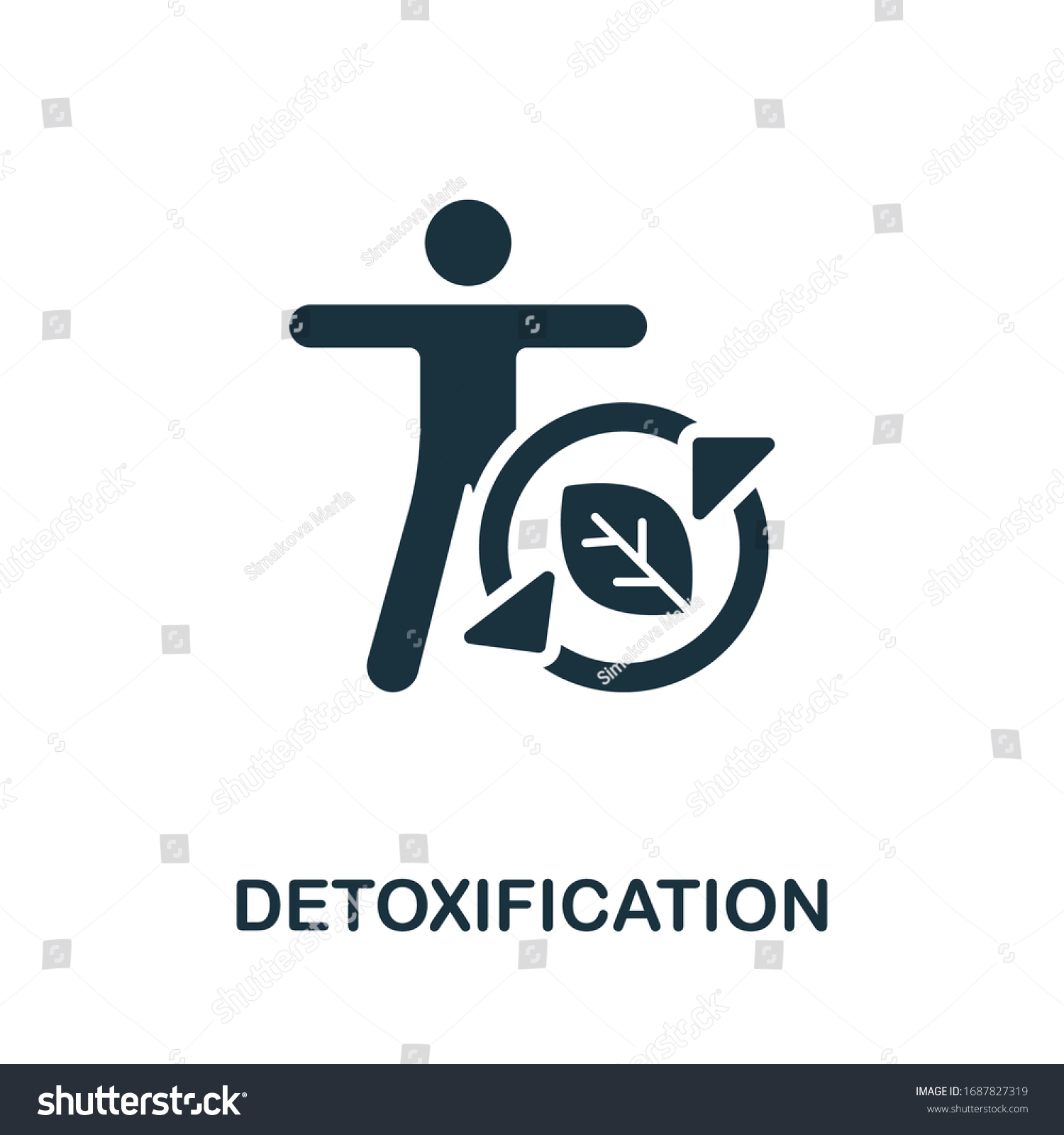 SVG of Detoxification icon. Simple illustration from healthy lifestyle collection. Creative Detoxification icon for web design, templates, infographics svg