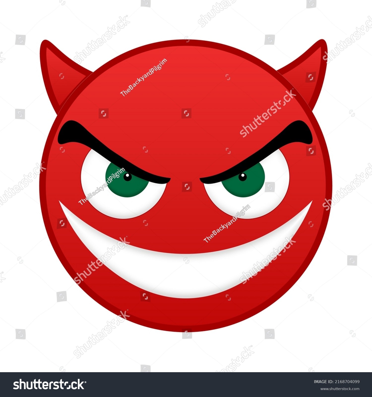 Devil Emoji Satan Evil Horns Stock Vector (Royalty Free) 2168704099 ...