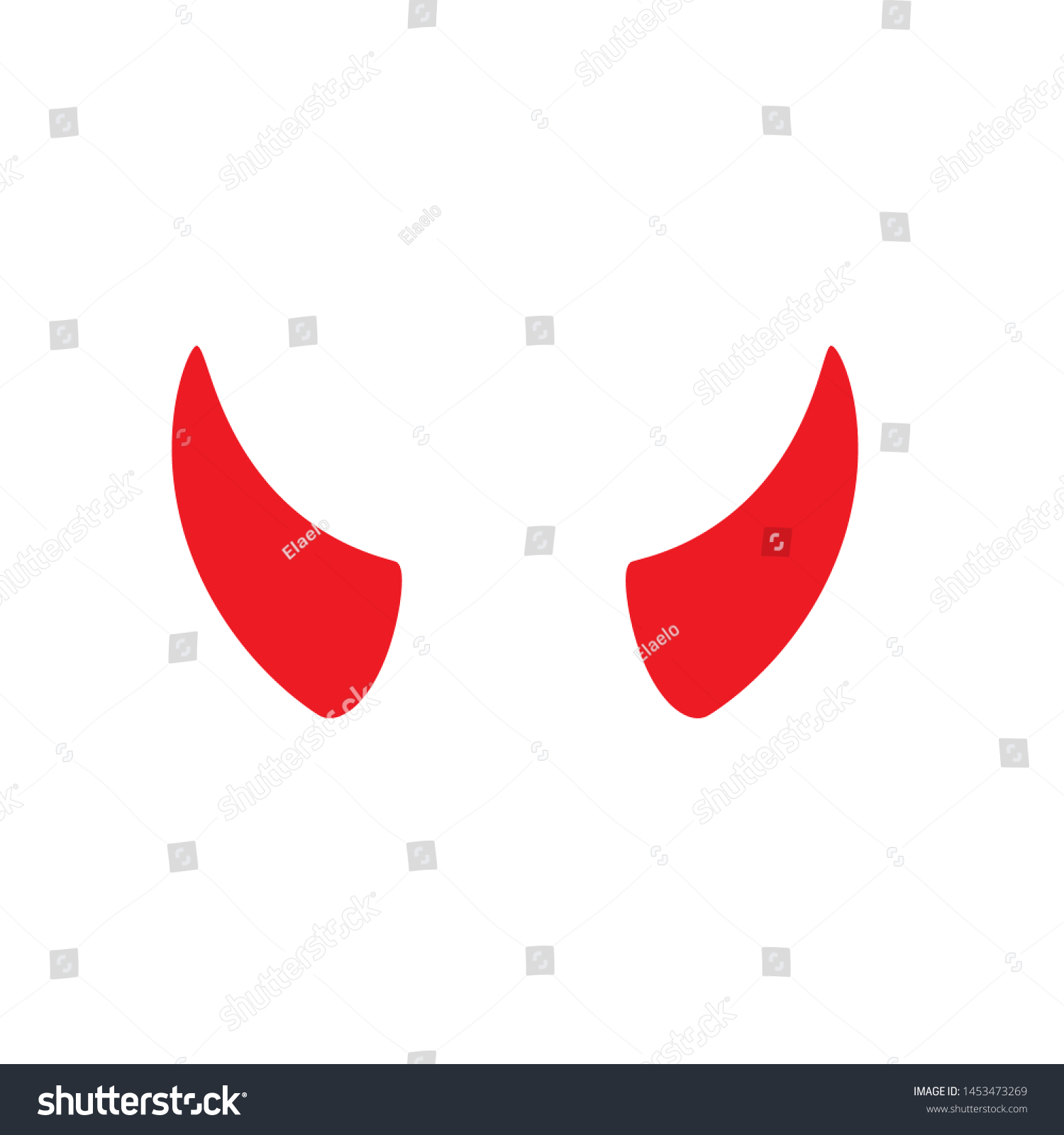 SVG of Devil horn Vector icon design illustration Template svg