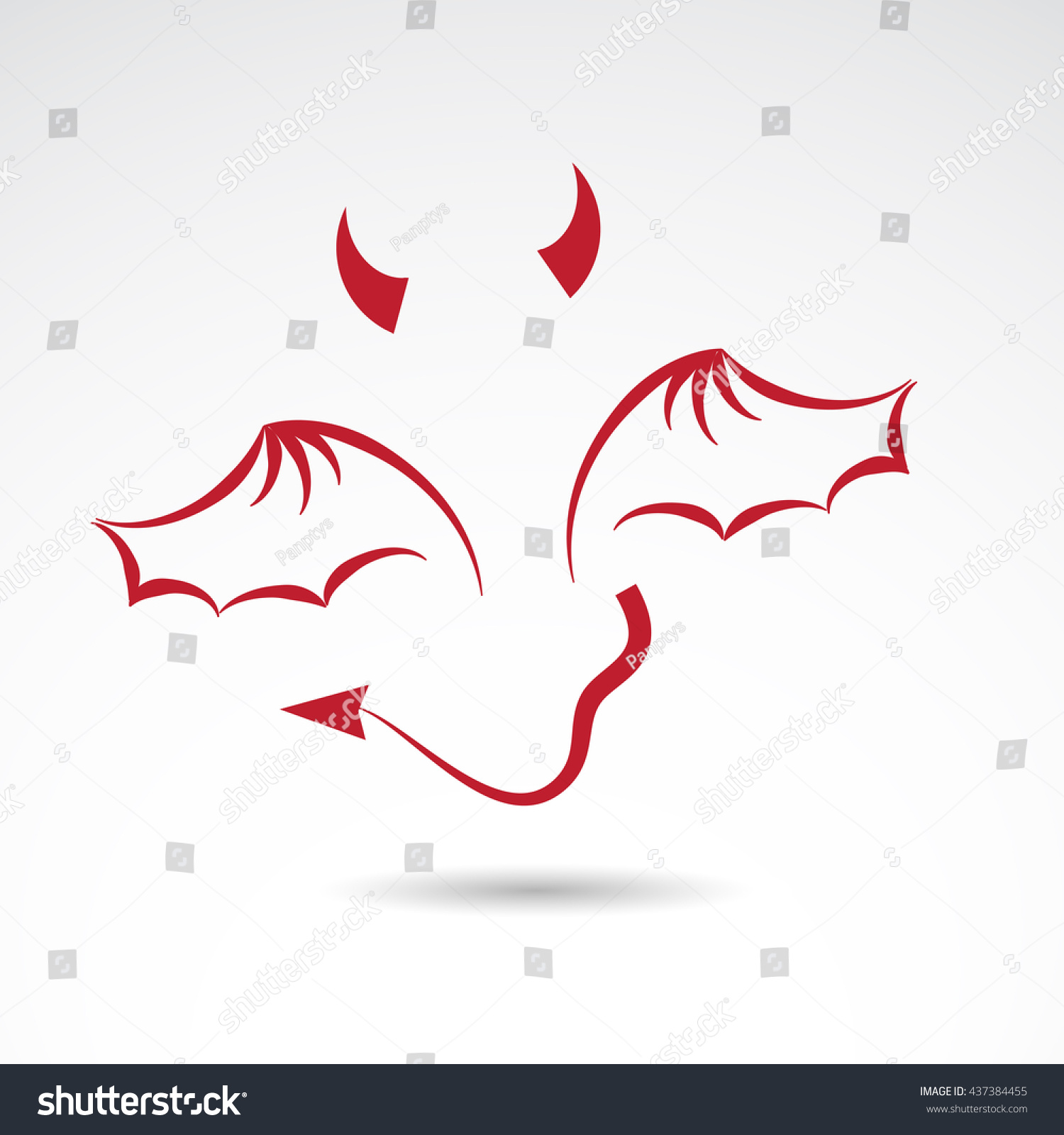 SVG of Devil icon isolated on white background. Vector art. svg
