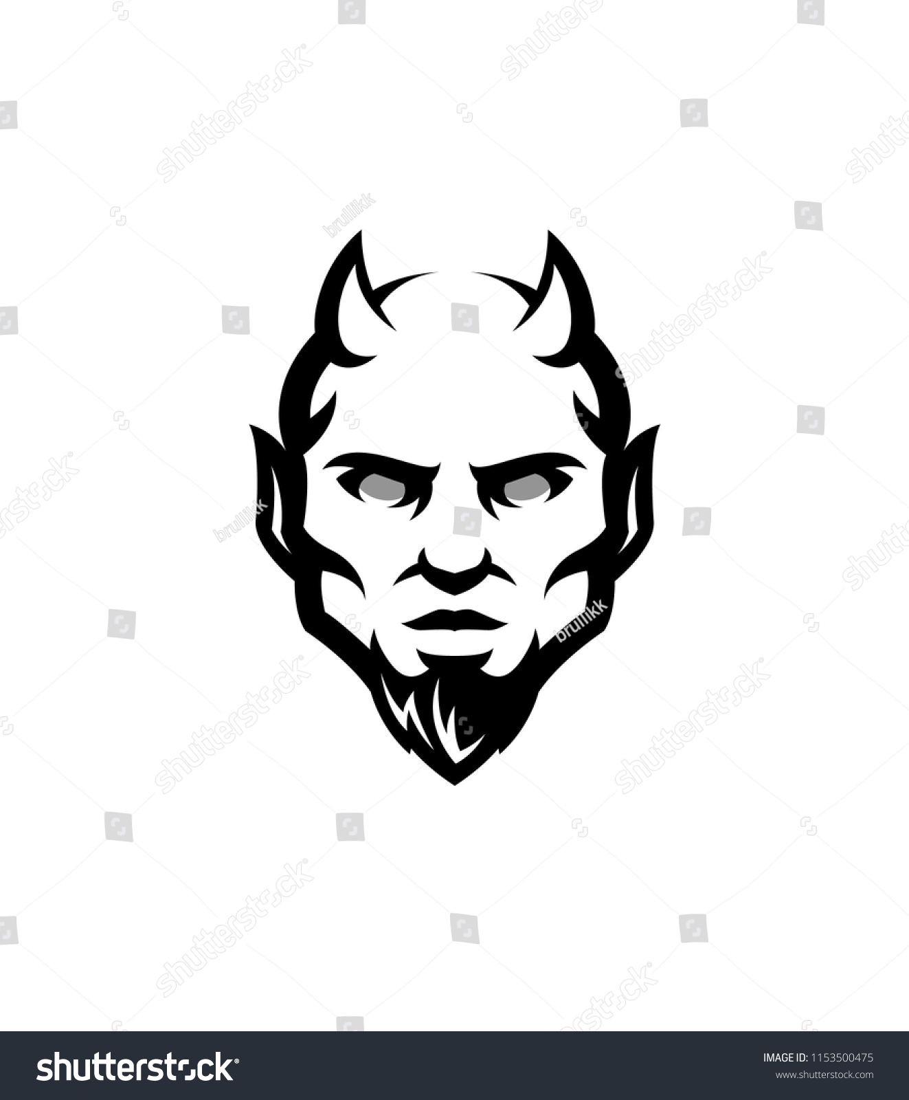 Devil Logo Sports Mascot Stock Vector (Royalty Free) 1153500475 ...