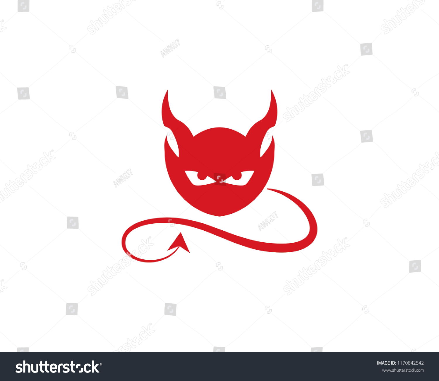 SVG of Devil logo vector template svg