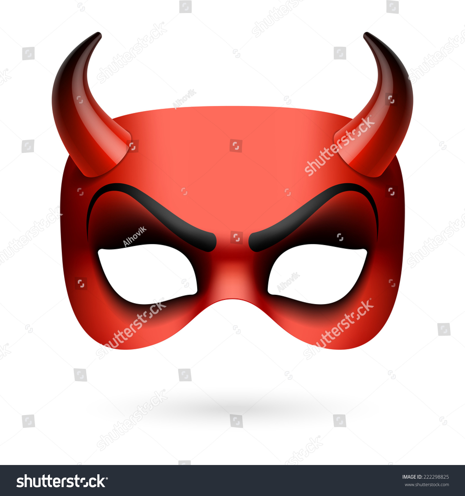 Devil Mask. Vector Illustration. - 222298825 : Shutterstock