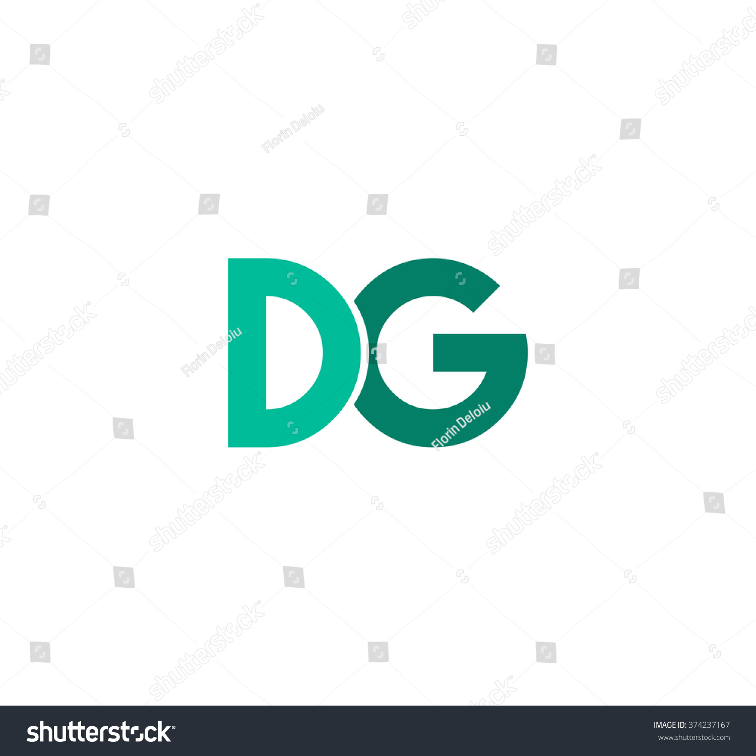 Dg Logo Stock Vector (Royalty Free) 374237167