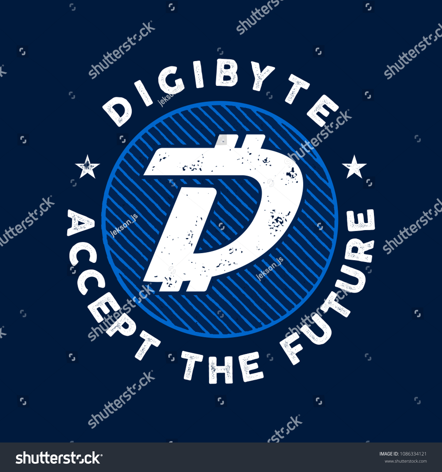 SVG of DGB Cryptocurrency Coin Sign. Digibyte accept the future emblem or badge. Crypto logo for any identity. Stock vector illustration. svg