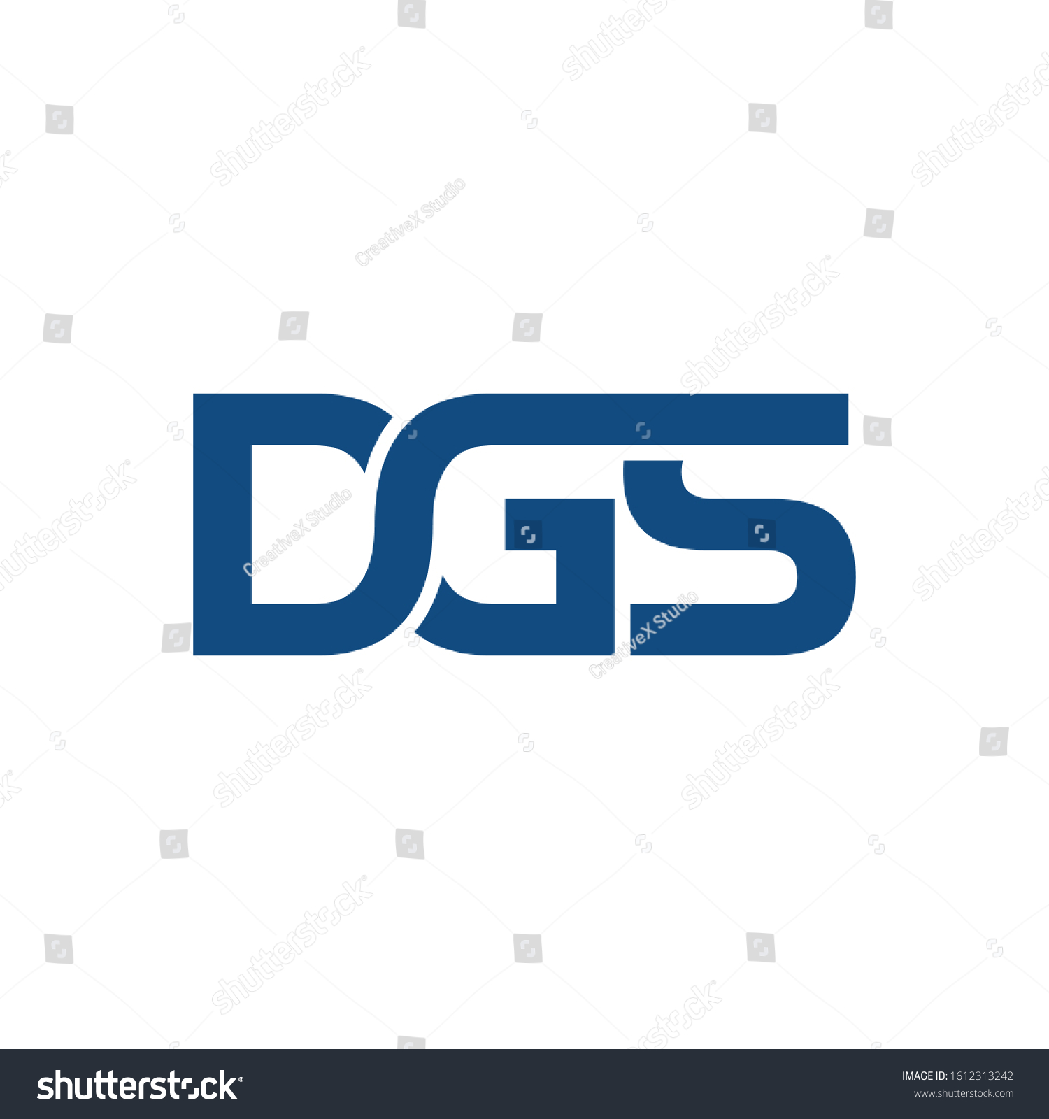 Dgs Logo Can Be Used Company Stock Vector Royalty Free