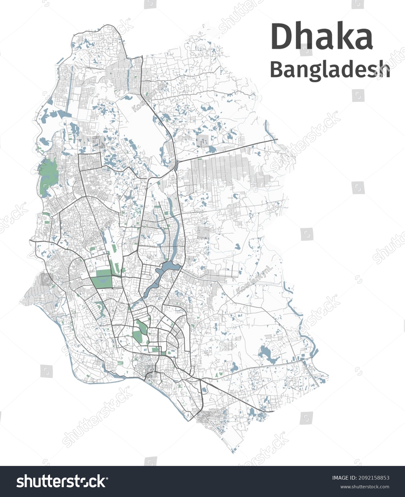 Dhaka City Road Map Dhaka Street Stock Illustrations, Images & Vectors | Shutterstock