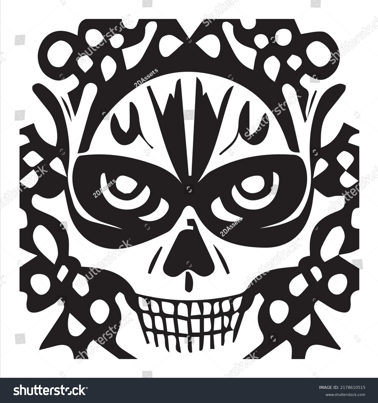 Dia De Los Muertes Ready Print Stock Vector (Royalty Free) 2178610515 ...