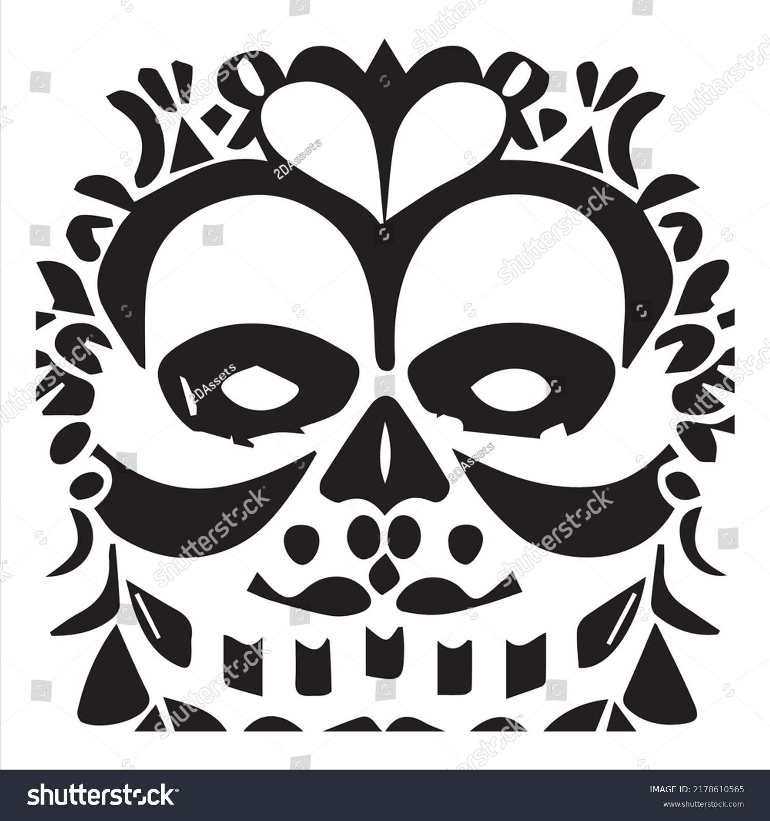 Dia De Los Muertes Ready Print Stock Vector (royalty Free) 2178610565 