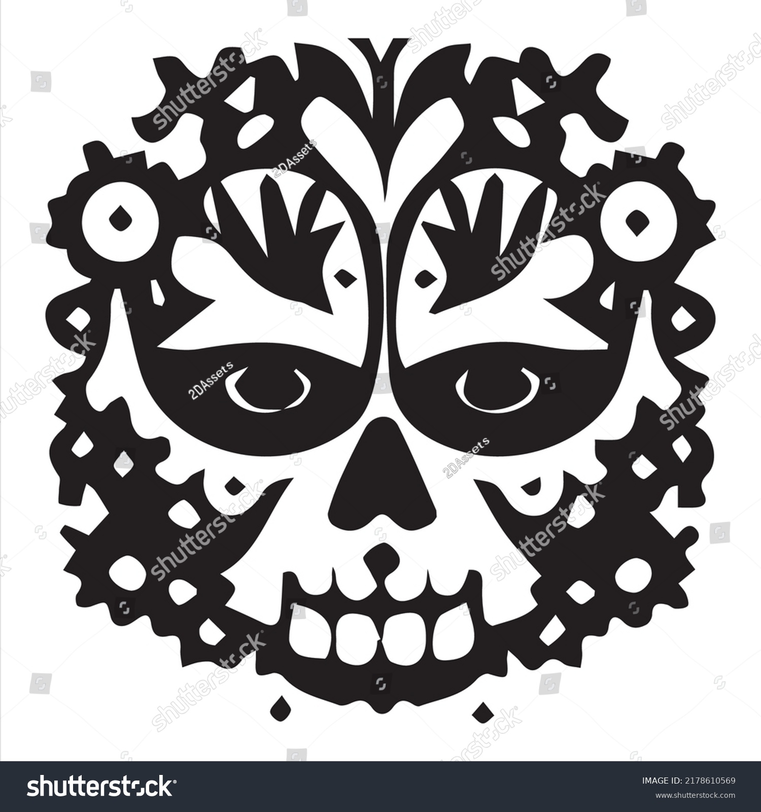 Dia De Los Muertes Ready Print Stock Vector (Royalty Free) 2178610569 ...