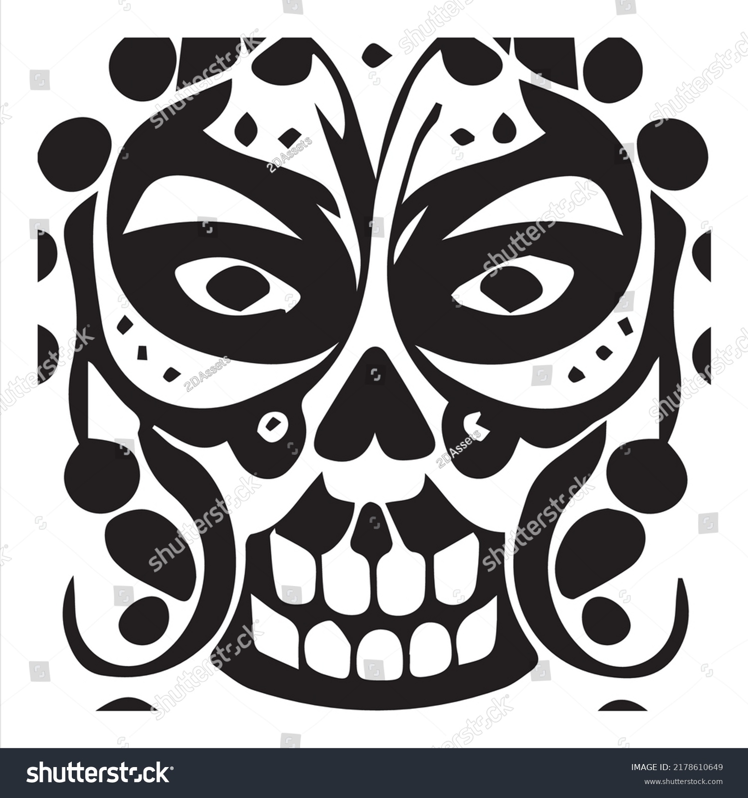 Dia De Los Muertes Ready Print Stock Vector (Royalty Free) 2178610649 ...