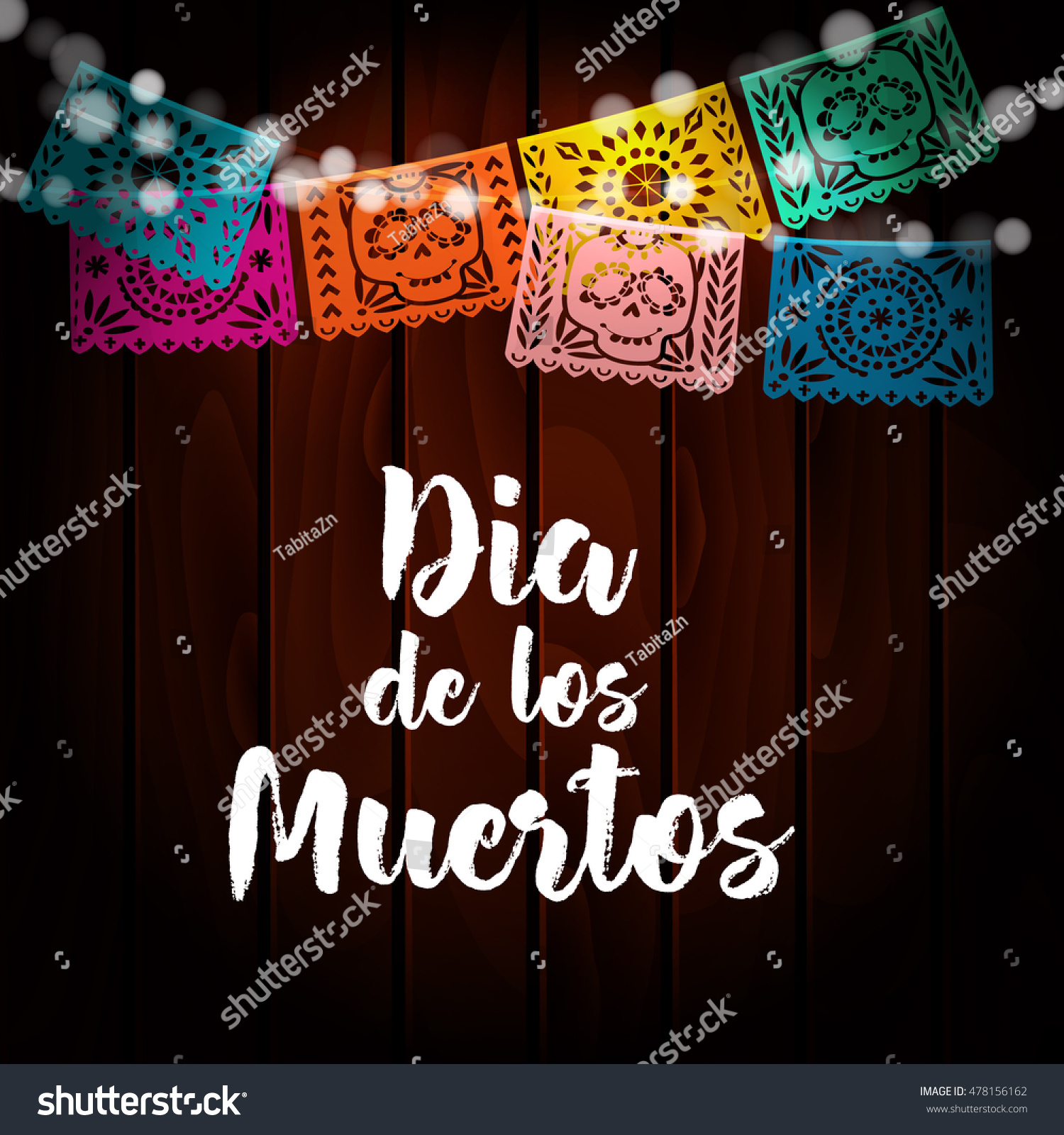 Dia De Los Muertos Mexican Day Stock Vector 478156162 ...