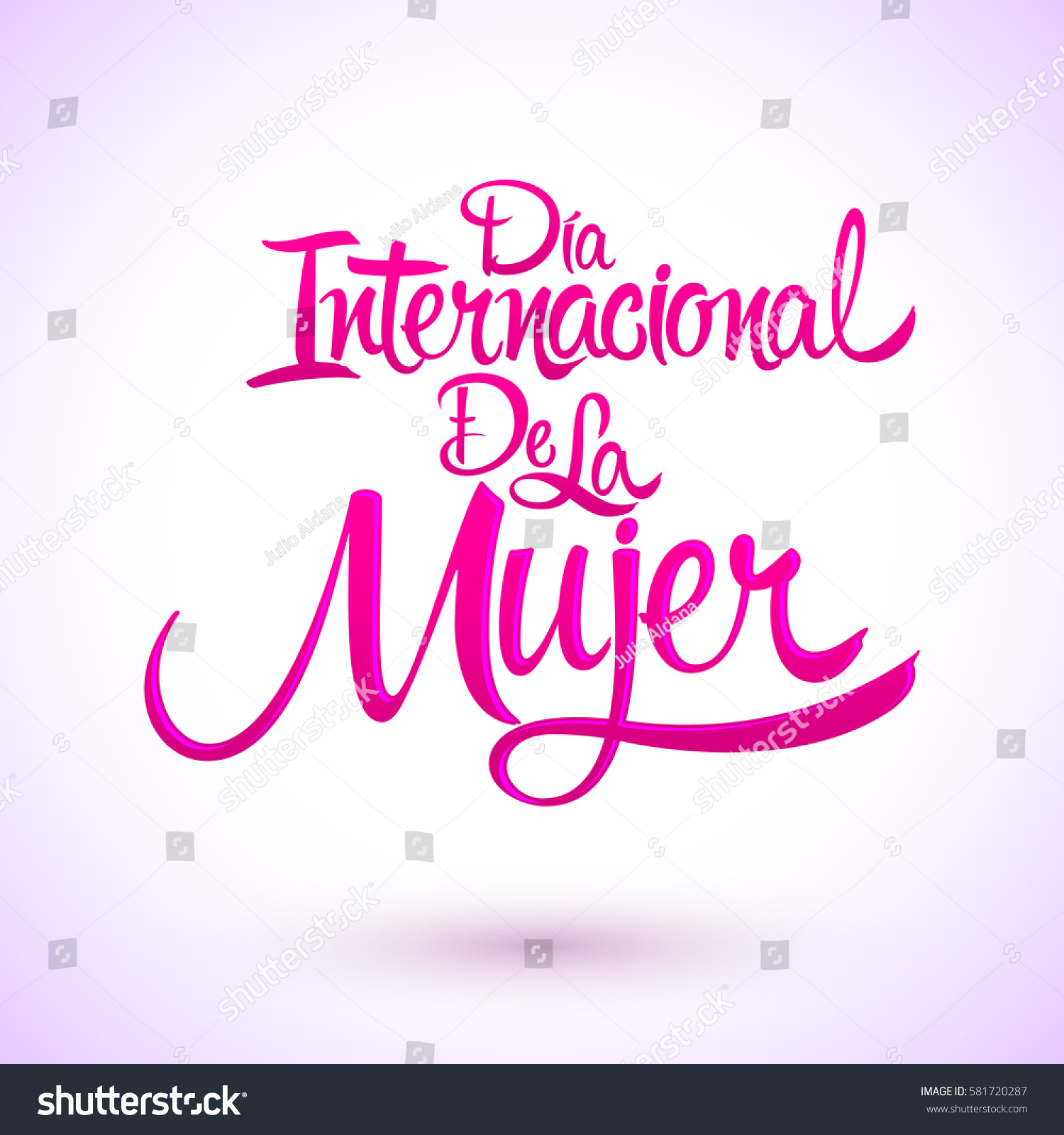 Dia Internacional De La Mujer Spanish Stock Vector Royalty Free 581720287