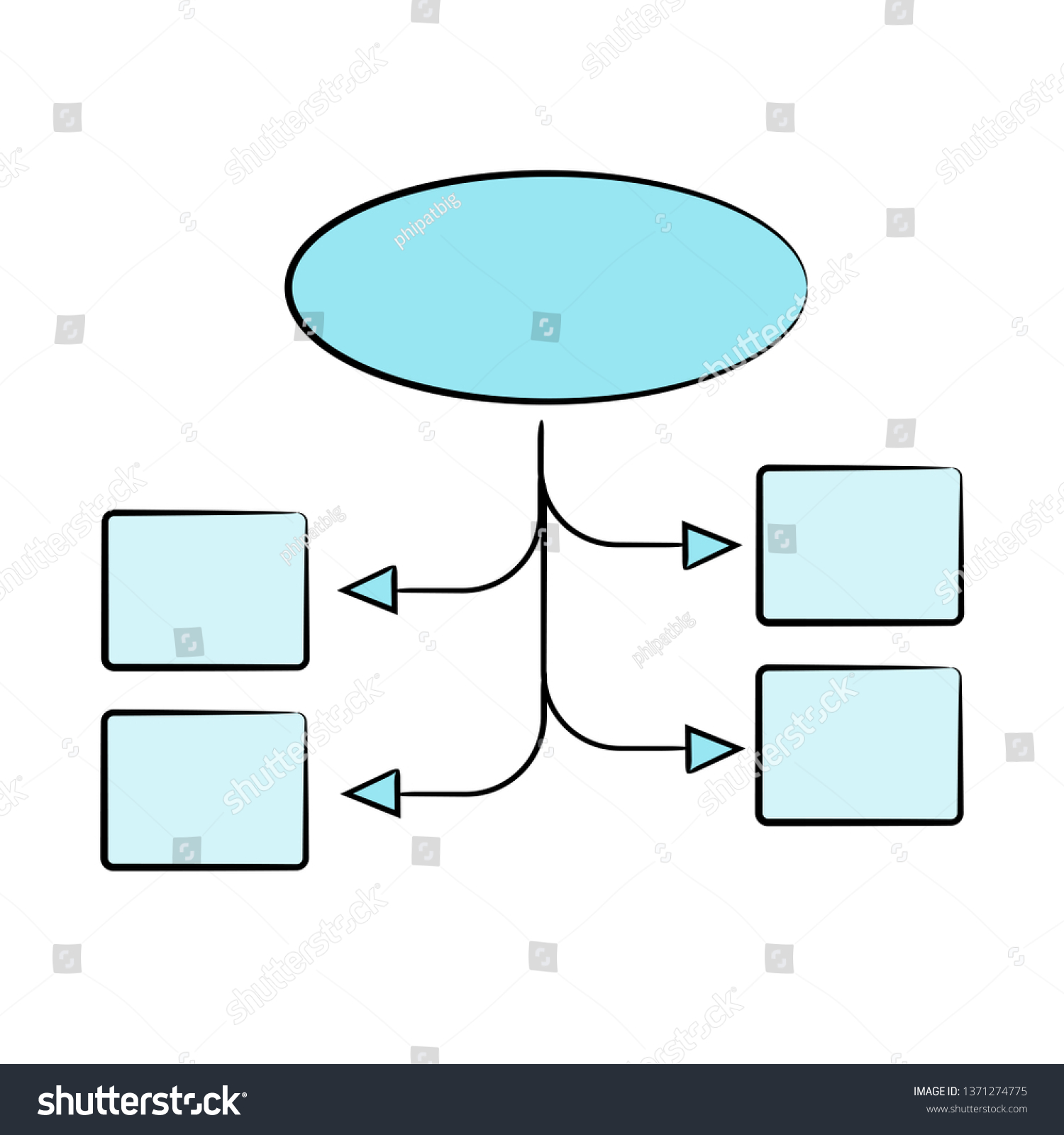 Diagram Template Vector Stock Vector (Royalty Free) 1371274775 ...