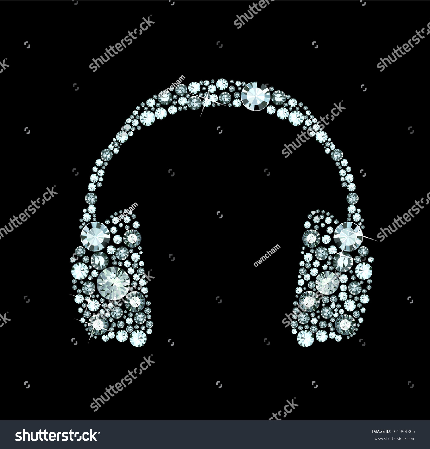 SVG of Diamond Headphones svg