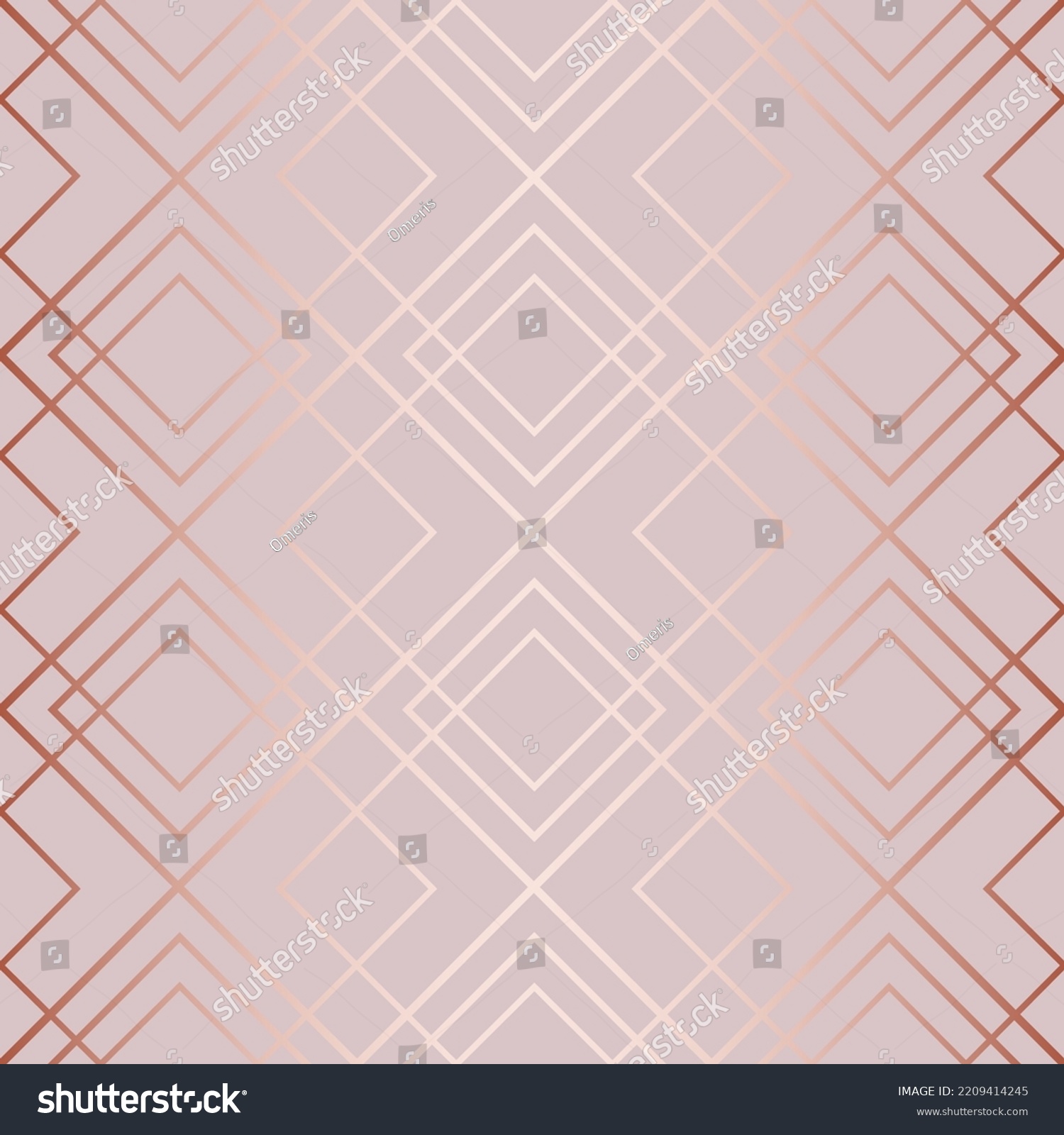 SVG of Diamond seamless pattern. Repeated rose gold fancy background. Modern art deco texture. Repeating gatsby patern for design prints. Repeat geometric wallpaper. Abstract geo lattice. Vector illustration svg