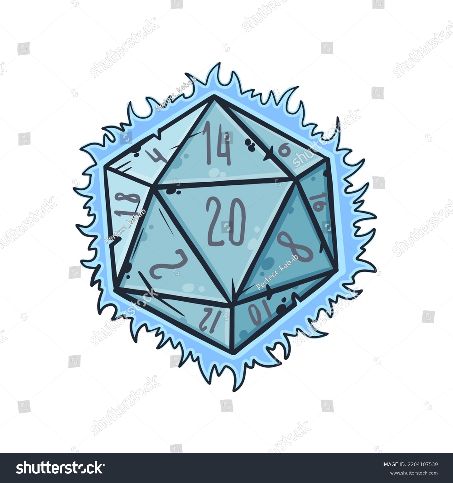 SVG of Dice d20 for playing Dnd. Dungeon and dragons board game. Wizard Magic Spell with Fire svg