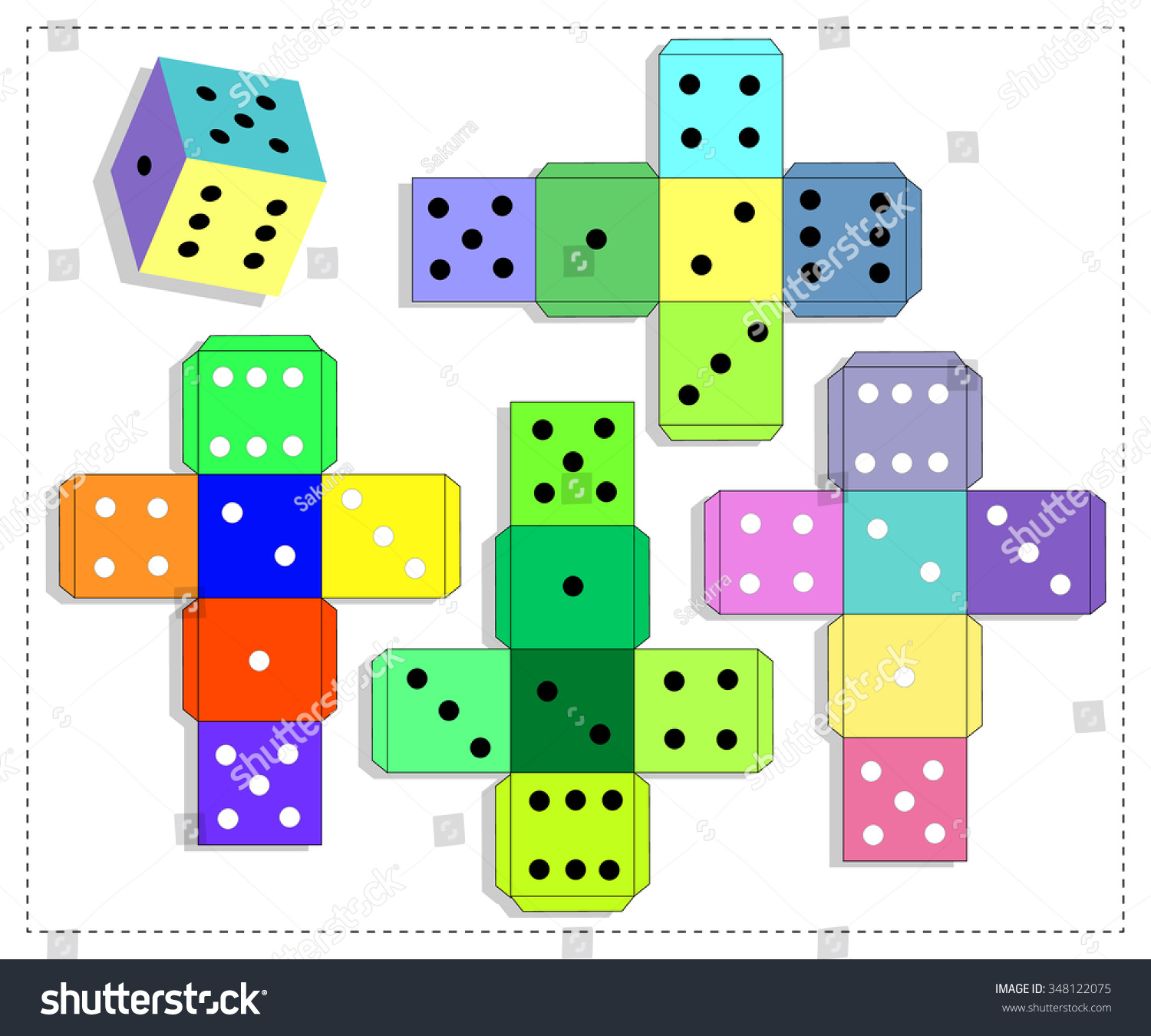 dice board game template stock vector 348122075 shutterstock