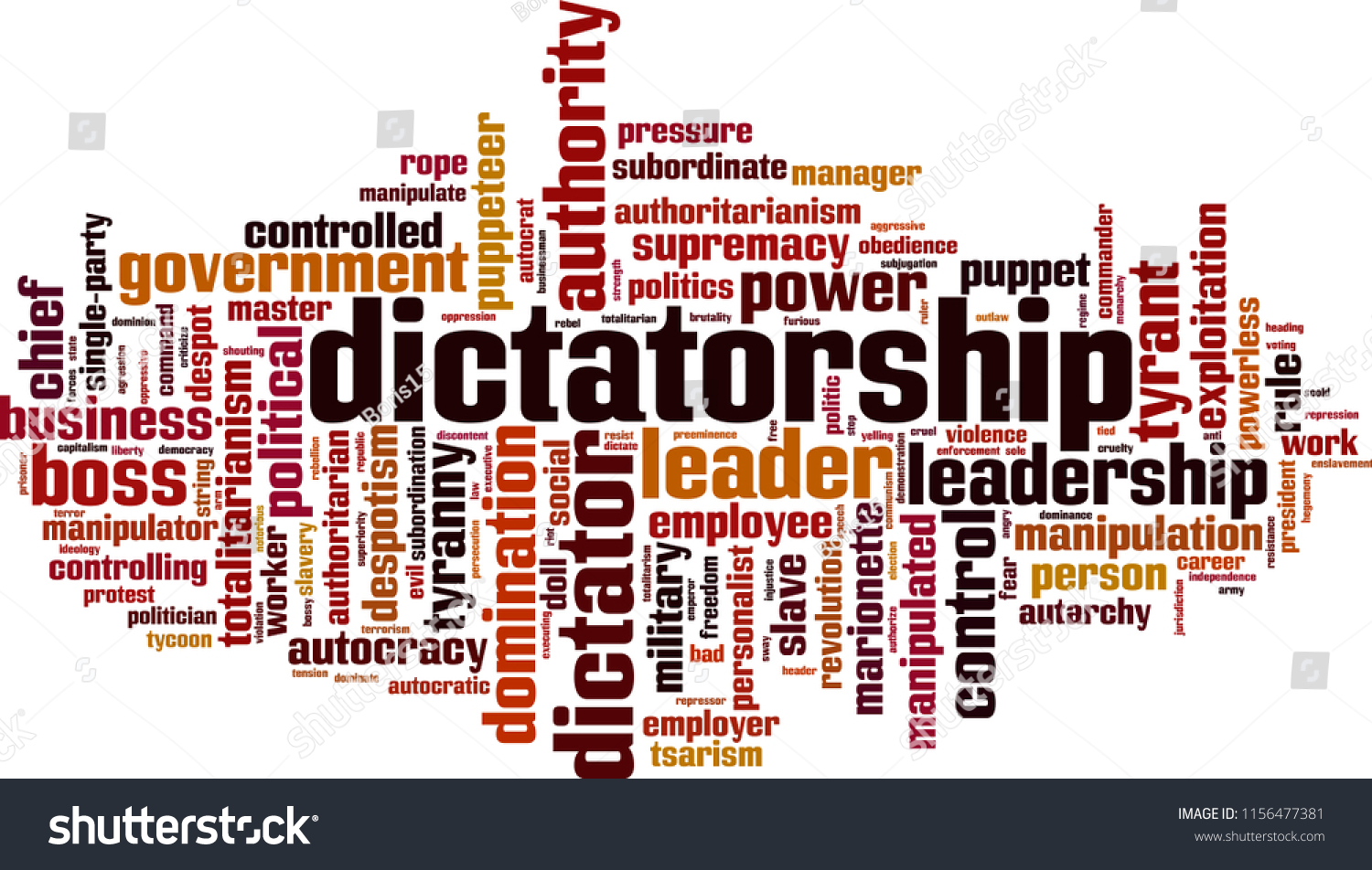 dictatorship-word-cloud-concept-vector-illustration-vector-de-stock