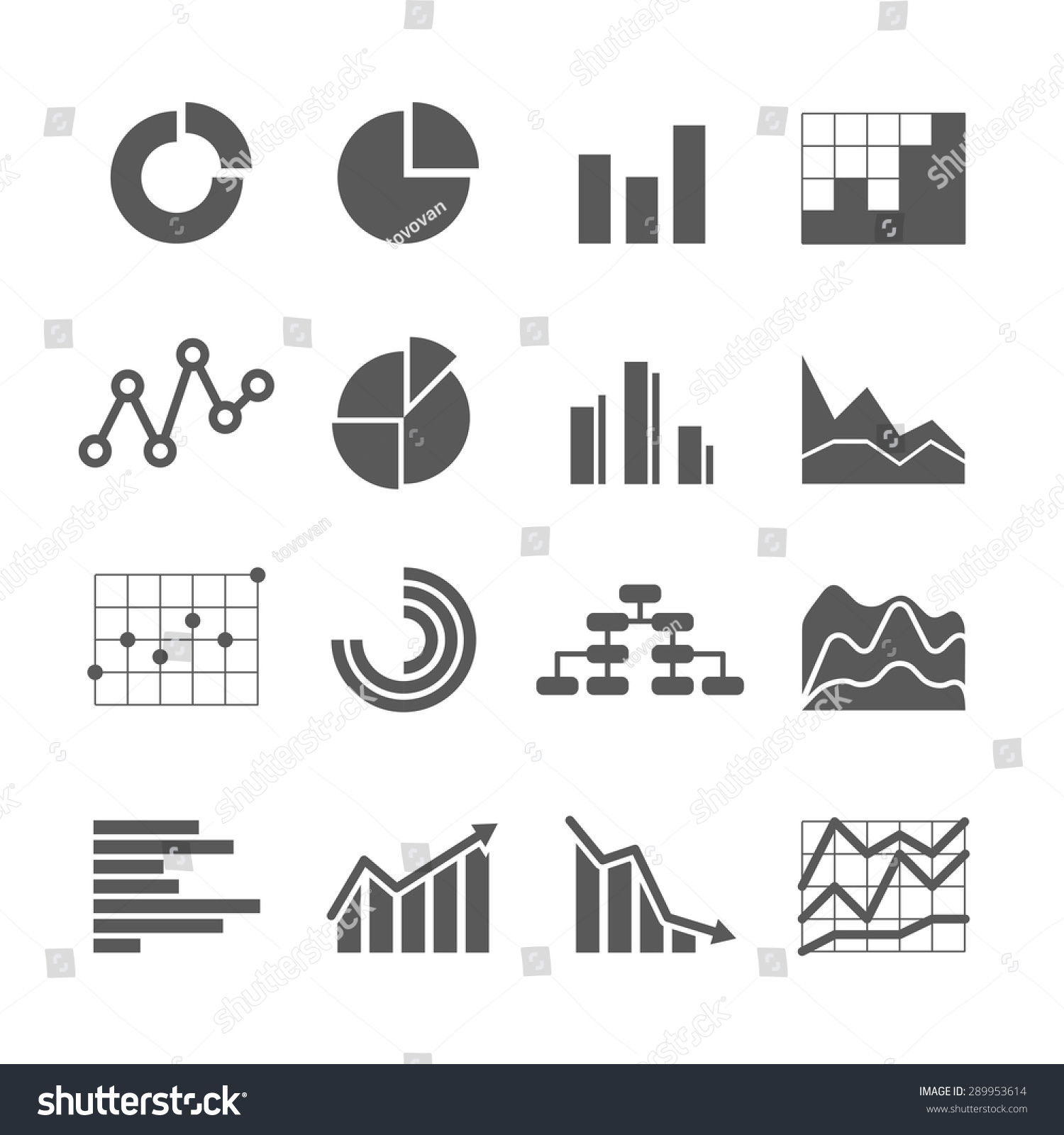 Different Graphic Business Ratings Charts Infographic Stock Vector ...