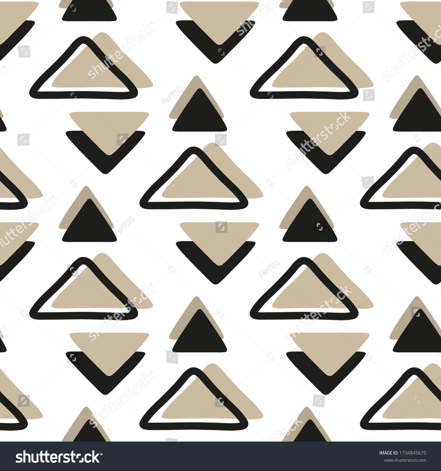 Different Triangles Isolated On White Background Stock Vector (Royalty ...