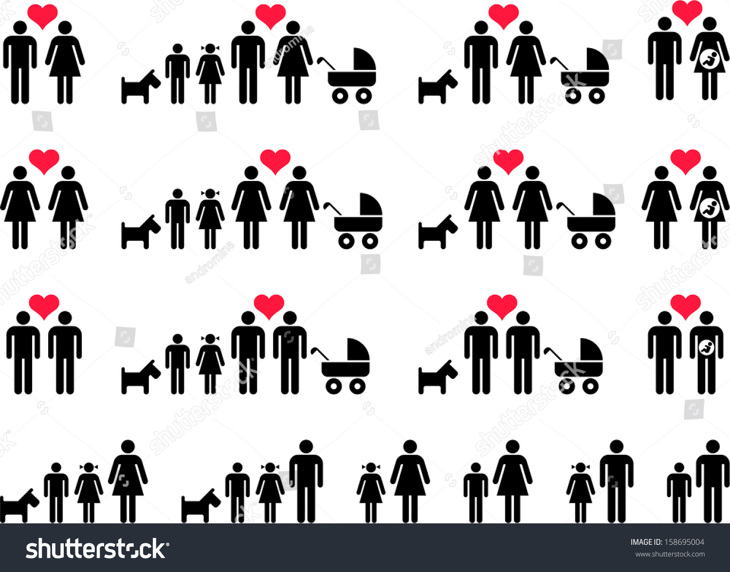 different-types-families-vectores-en-stock-158695004-shutterstock