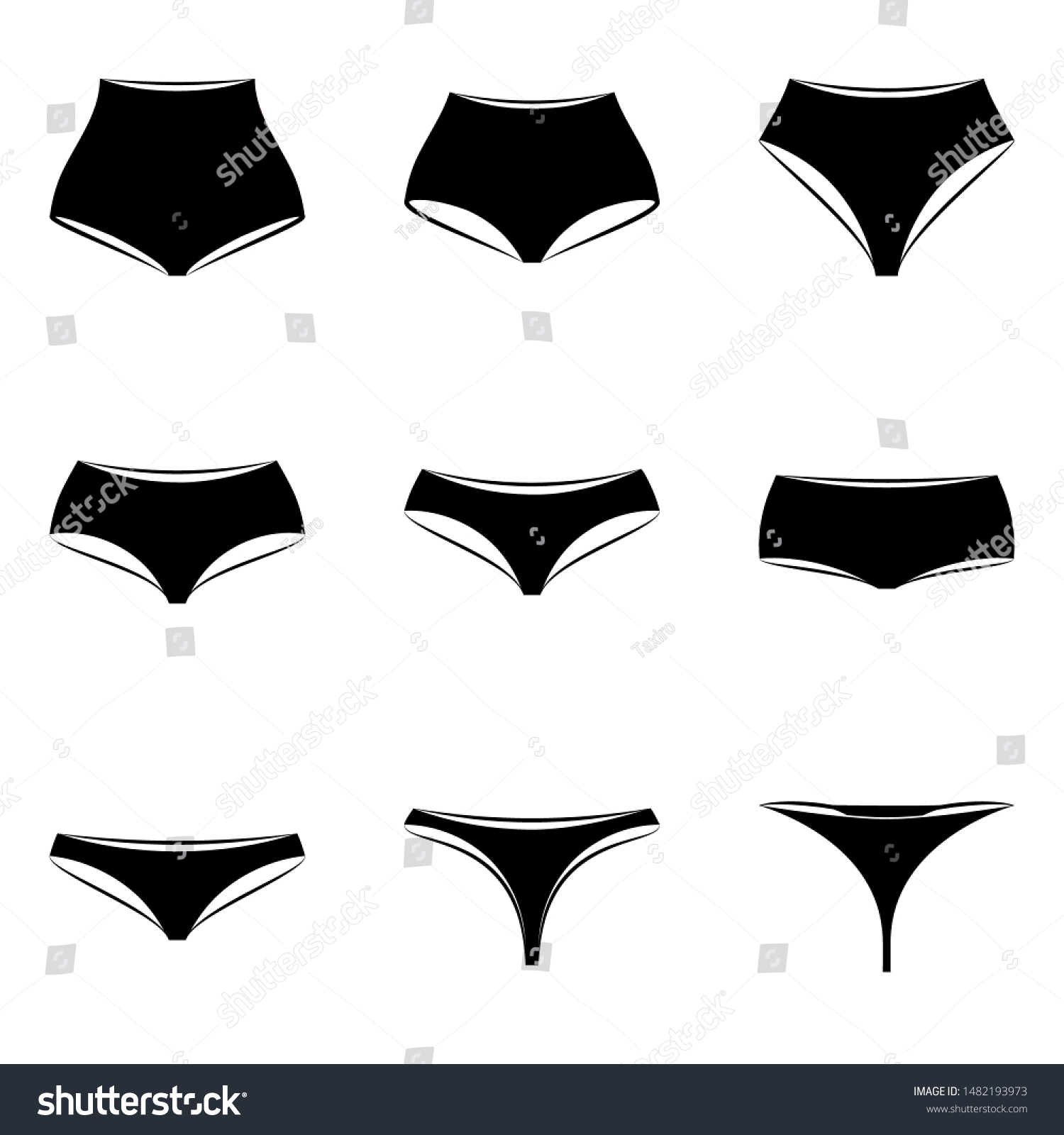 different types of panties