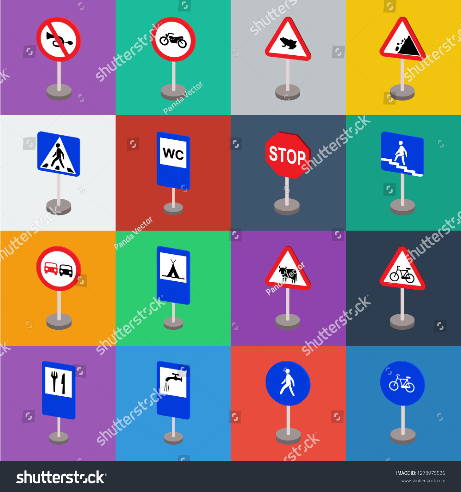 different-types-road-signs-cartoon-icons-1278975526