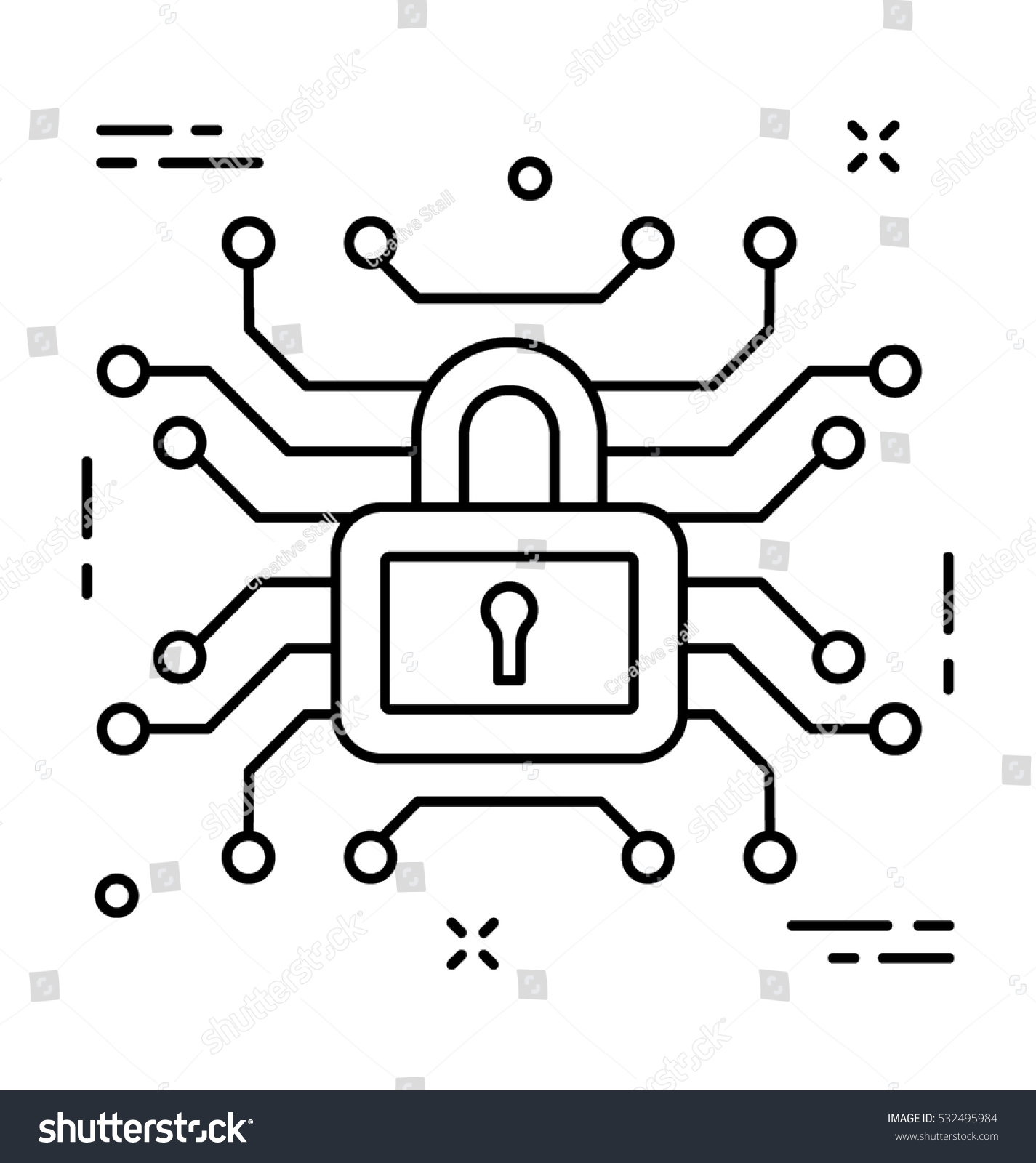 SVG of Digital Lock Vector Icon svg