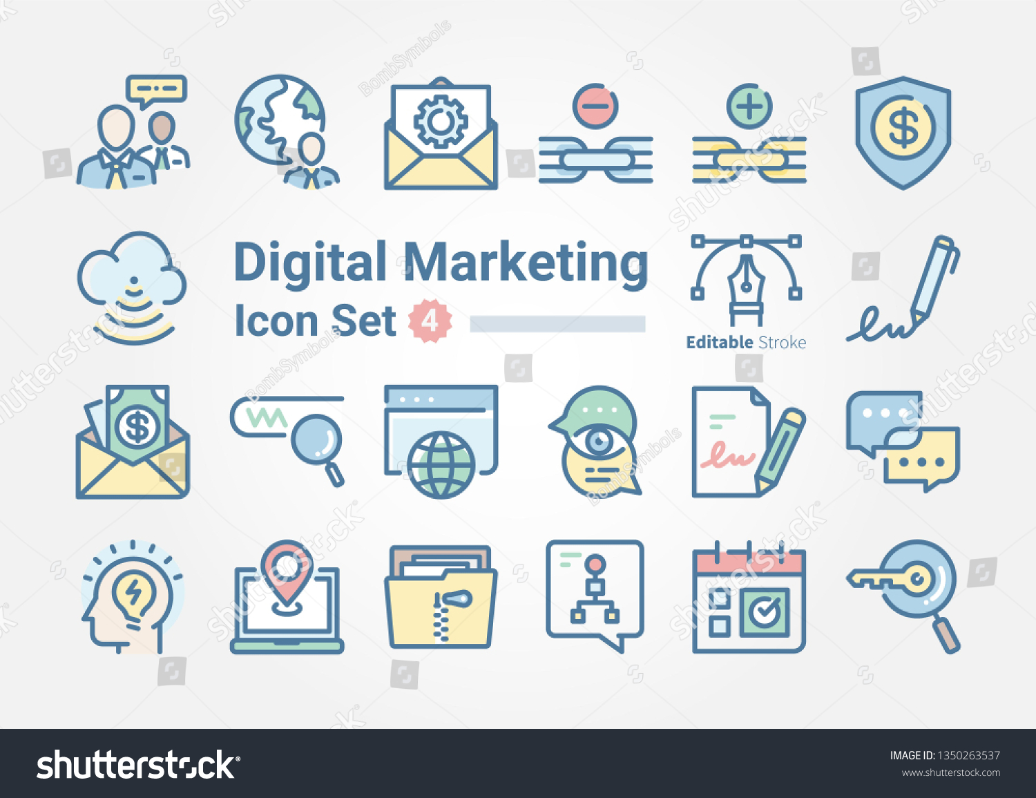 SVG of Digital Marketing icon collection svg