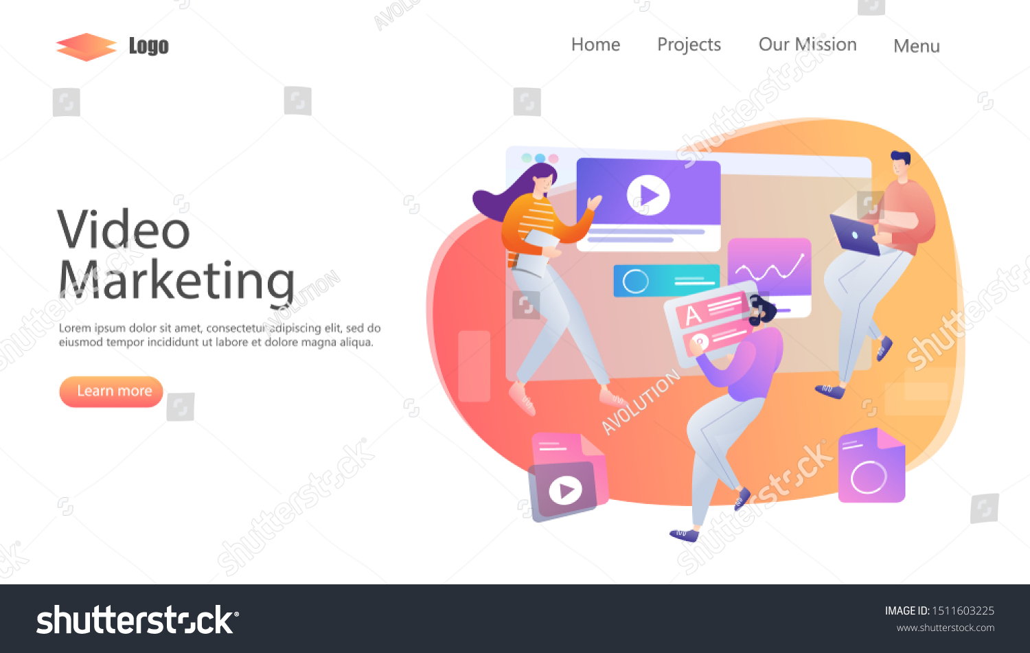 Digital Marketing Vector Illustration Concept Suitable Stock Vector Digital Marketing Vector Illustration Concept Suitable Stock Vector