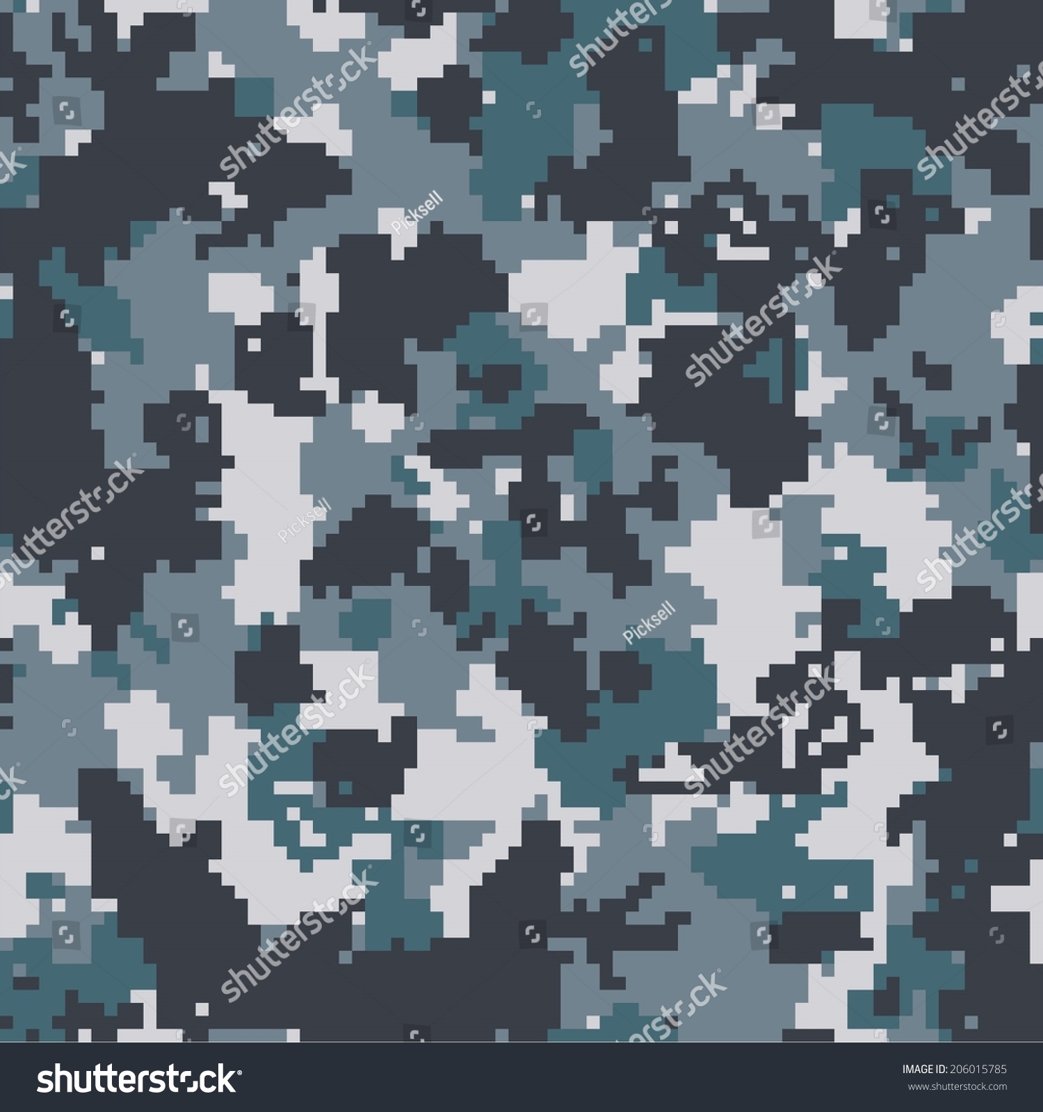 Digital Navy Seamless Pixel Camo Texture Vector - 206015785 : Shutterstock