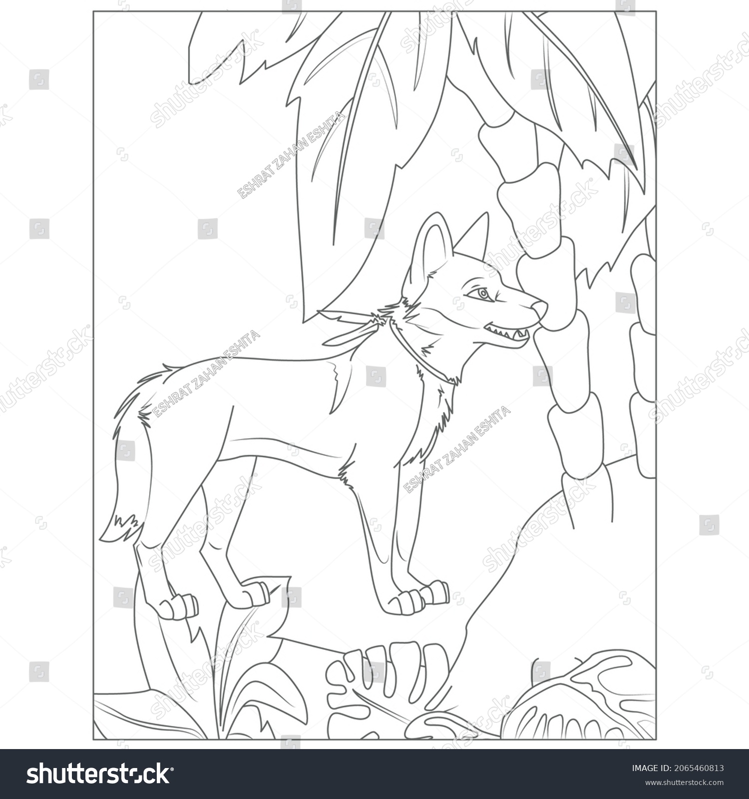 svg of dingo wild dog coloring page free printable coloring pages