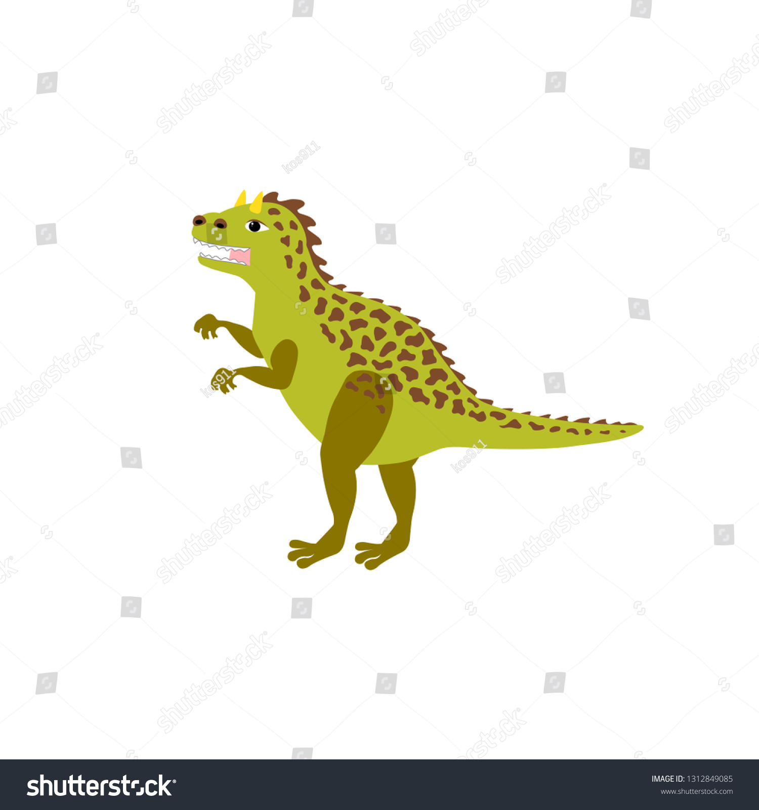 Pachycephalosaurus Hard Head Stock Vector Royalty Free