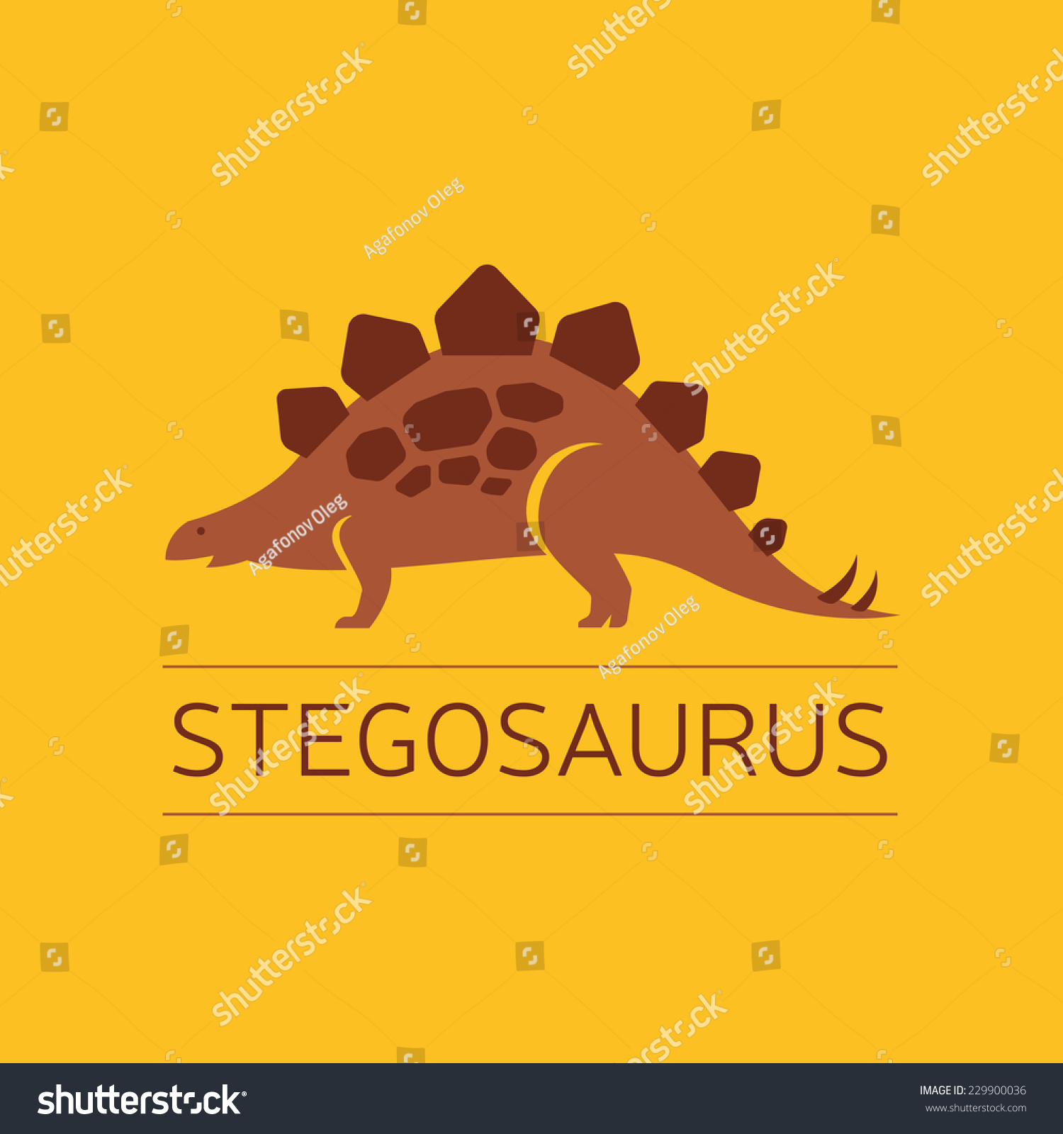 SVG of Dinosaur flat symbol, dinosaur sign, Stegosaurus, dinosaur vector flat logo, stegosaurus icon. svg