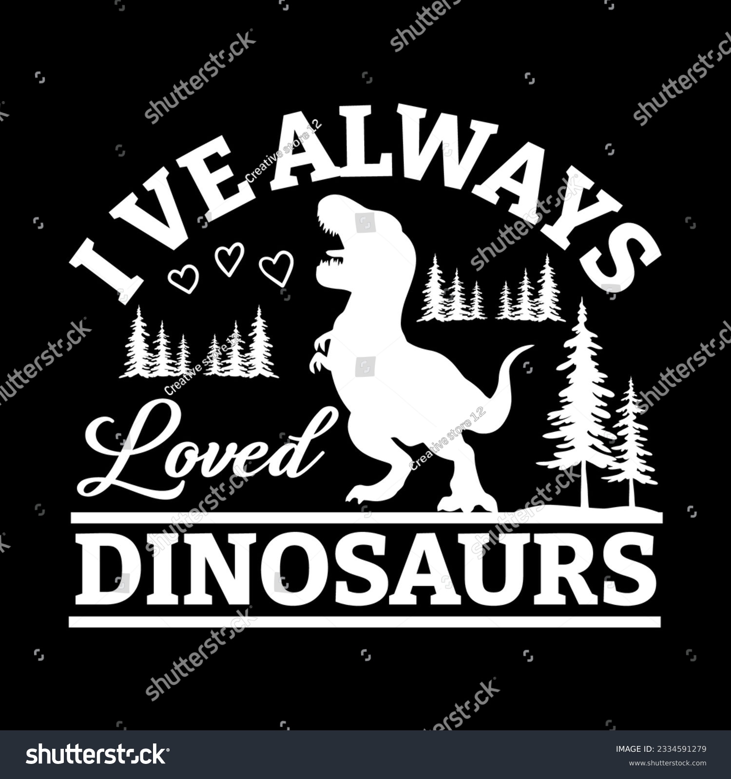 SVG of Dinosaurs t-shirt Design, Dinosaurs SVG Design svg