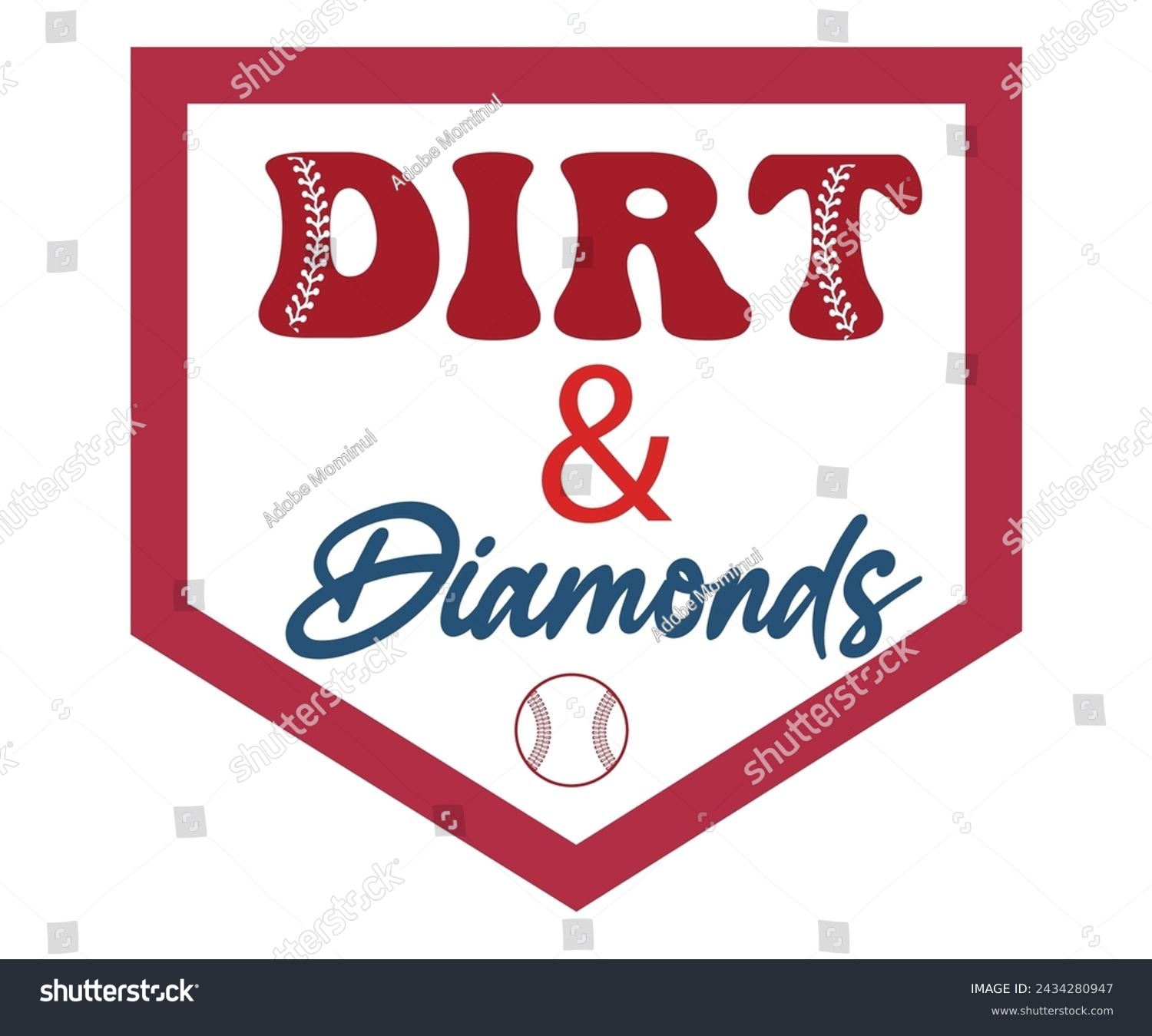 SVG of Dirt And Diamonds,Baseball T-shirt,Typography,Baseball Player Svg,Baseball Quotes Svg,Cut Files,Baseball Team,Instant Download svg