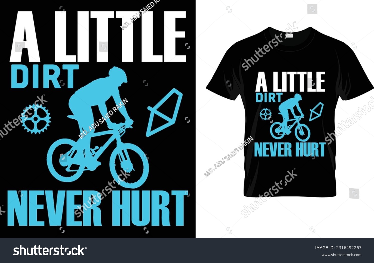 SVG of Dirt Bike - Dirt Never Hurt - Bicycles T-Shirt svg