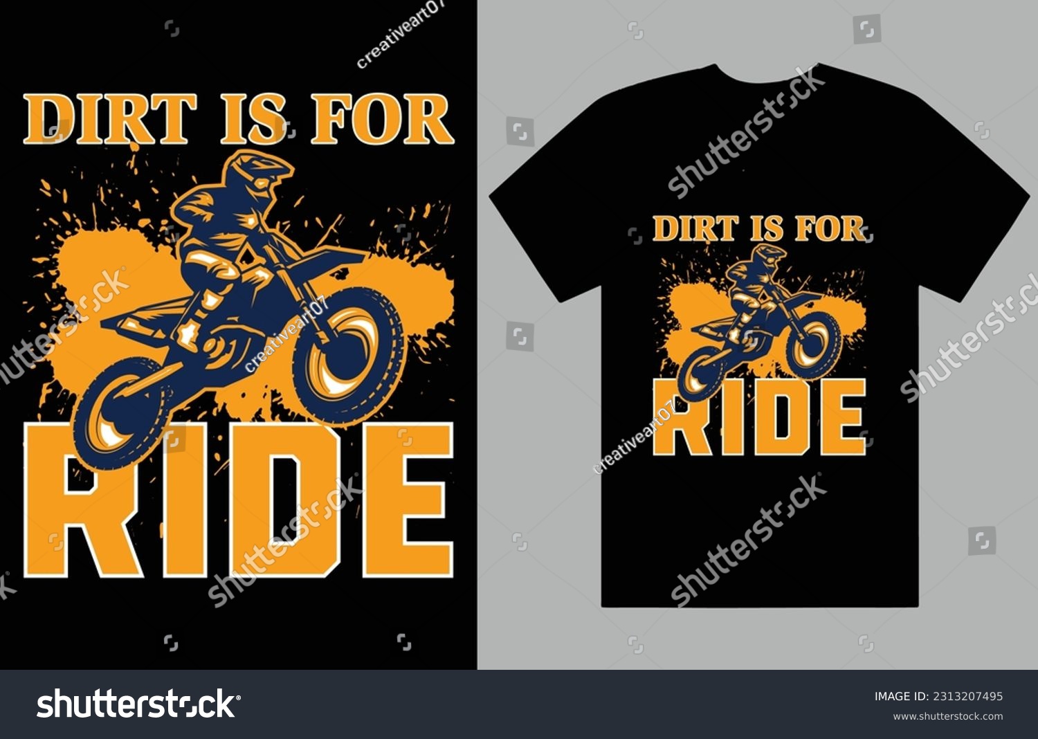 SVG of Dirt Bike Motocross Ride t-shirt  design File you can use for Print Ready Design Can be used for many purposes such as t shirt, hoodie, mug, sign making, card making, scrapbooking, vinyl decals, tote  svg