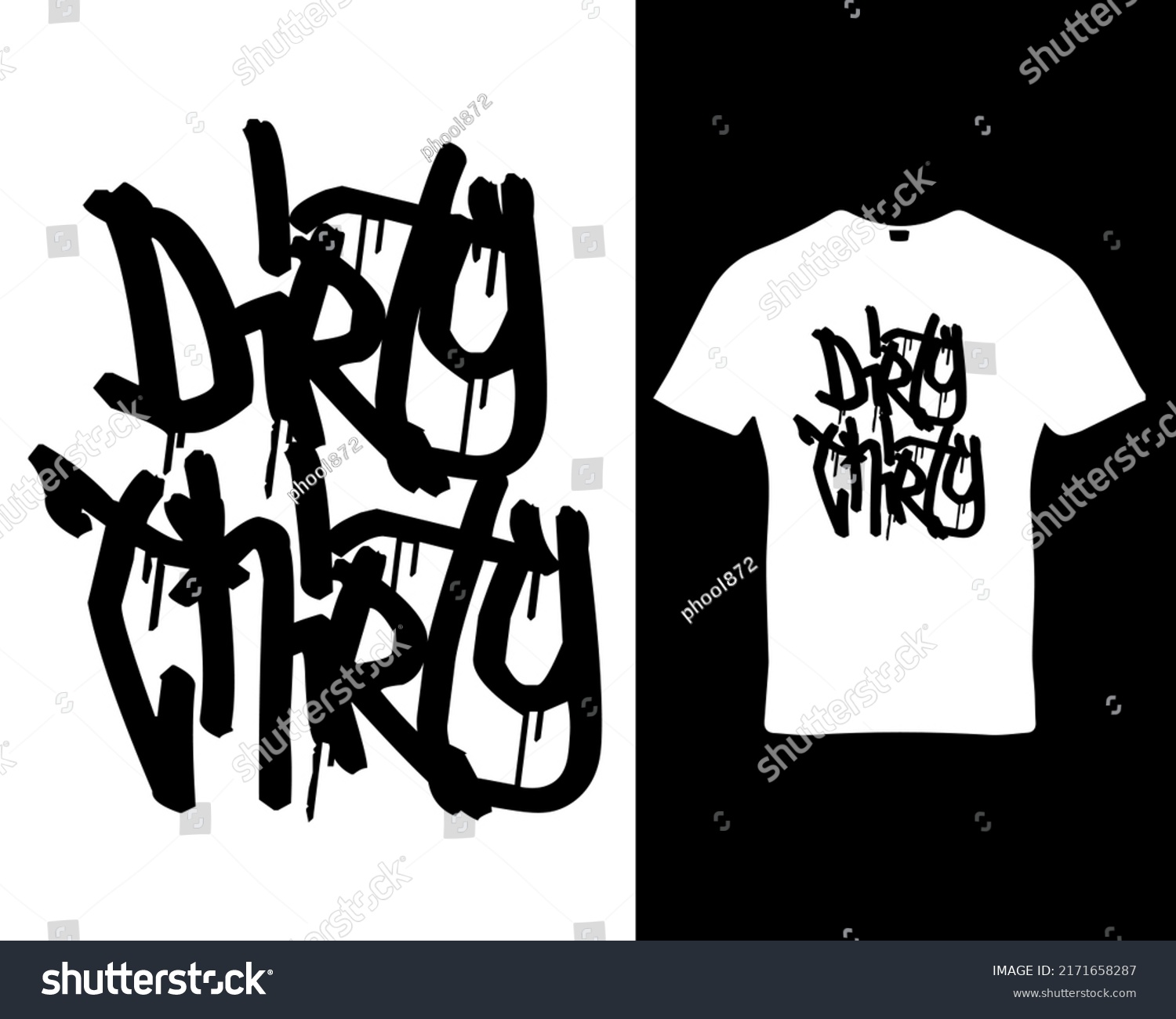 SVG of Dirty thirty quote custom graffiti typography t-shirt,banner,poster,cards,cases,cover design template vector.
 svg