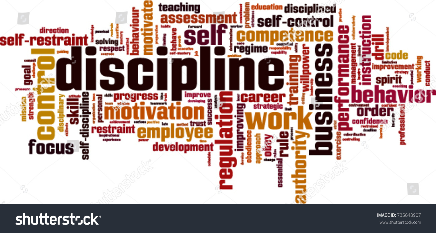 Discipline Word Cloud Concept Vector Illustration Stock Vector (Royalty ...