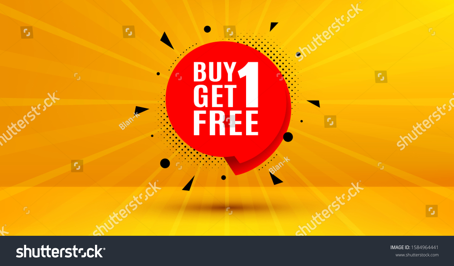 SVG of Discount banner tag. Buy 1 Get 1 Free badge. Coupon icon. Abstract yellow background. Modern concept design. Banner with offer badge. Vector svg