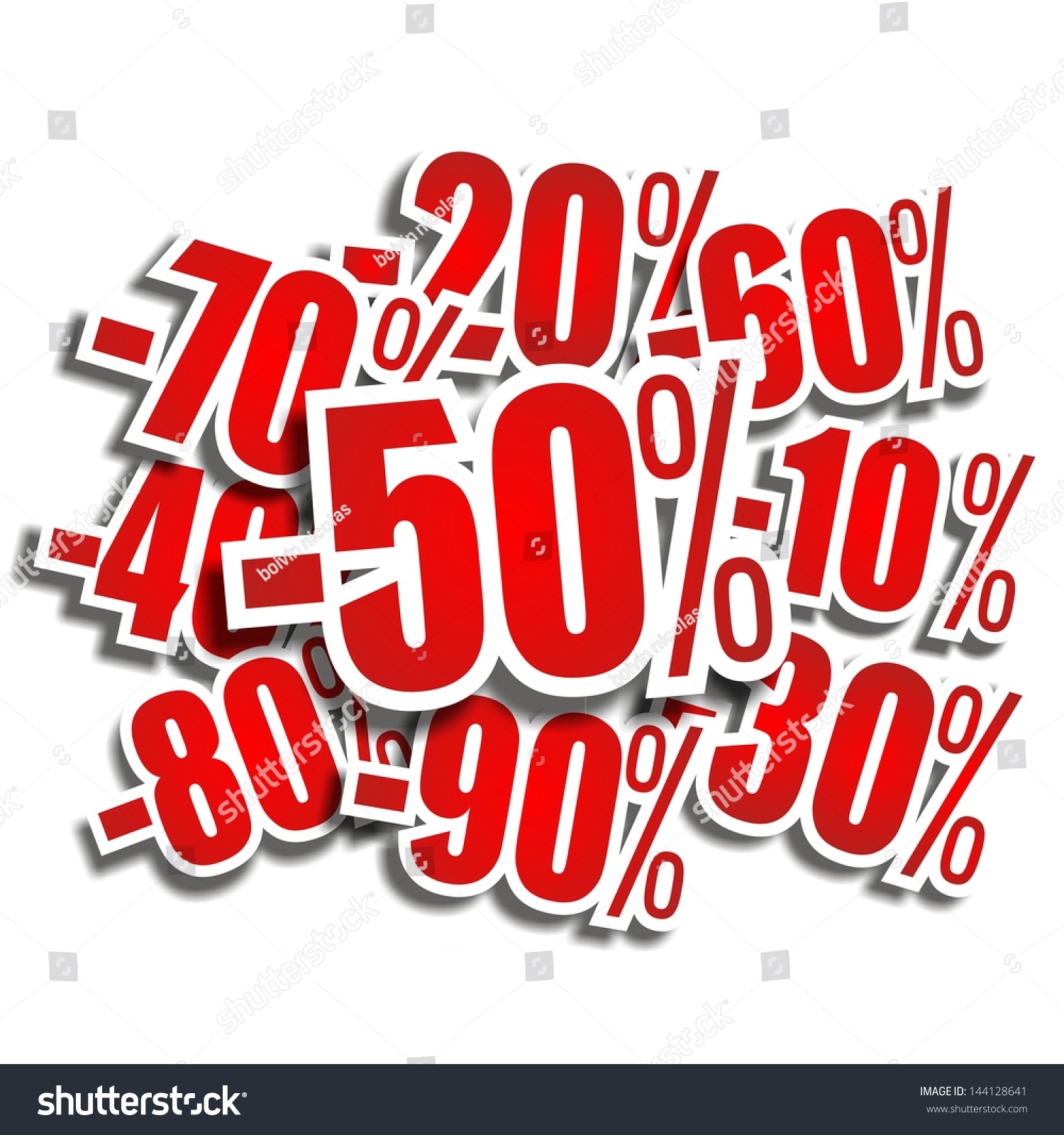 Discount Prices Vector Illustration Stock Vector 144128641 Shutterstock